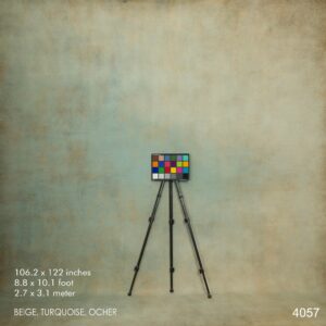 Backdrop 4057 - Beige, turquoise, ocher